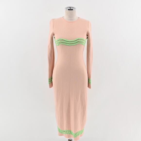 The Wolf Gang Dresses & Skirts - The Wolf‎ Gang Womens Venaya Dress Size S Knit Midi Long Sleeve Open Back